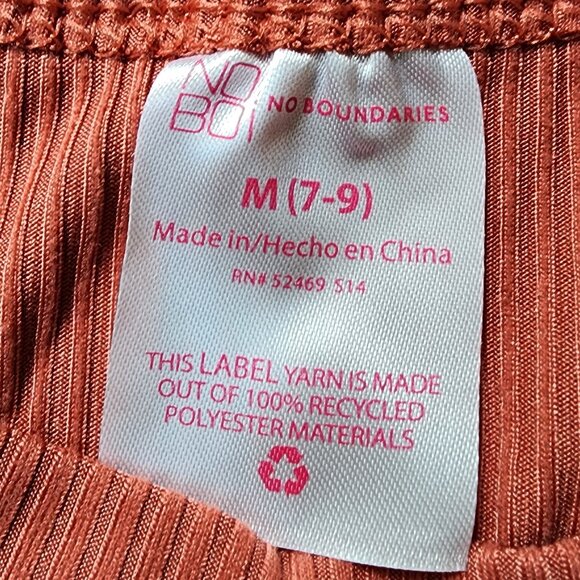 NWT No Boundaries Juniors Mauve Ribbed Tank Top Size Medium - Picture 6 of 11